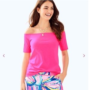 NWT medium Lilly Pulitzer off the shoulder top
